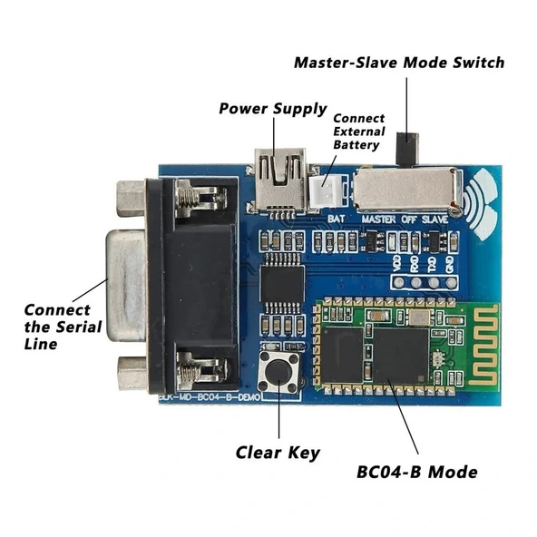 RS232 Bluetooth Seri Adaptör Modülü - Resim 8
