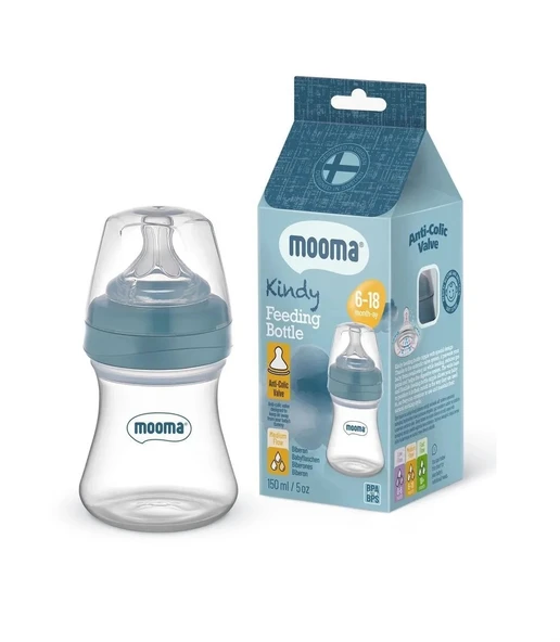 Biberon Anti Kolik Biberon 150 ml Kapaklı Biberon 6 - 18 Ay (Orta Akış) ürün görseli 1