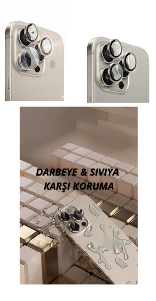 16 Pro Kamera Lens Koruyucu Naturel ürün görseli 1