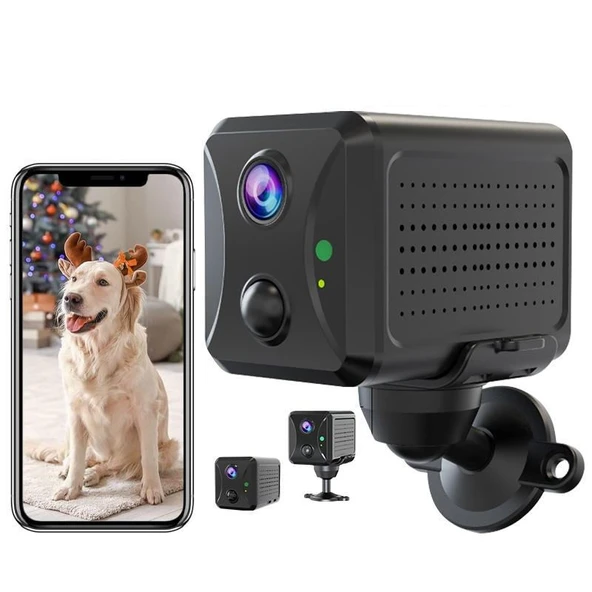 Şarjlı Mini Güvenlik Kamerası 1080p Full Hd Ip Kamera Uzaktan İzleme Uzun Süreli Kullanım ürün görseli 1