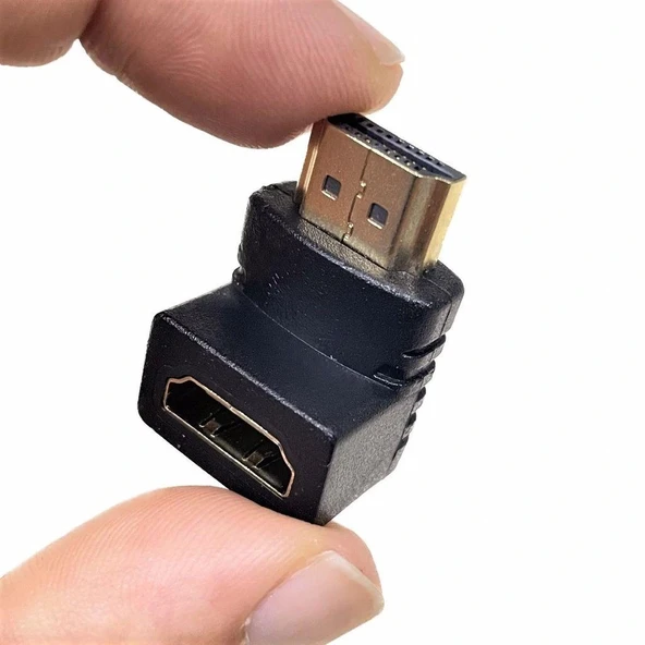 90° HDMI to HDMI Erkek-Dişi (M2F) Dönüştürücü Çevirici ürün görseli 1