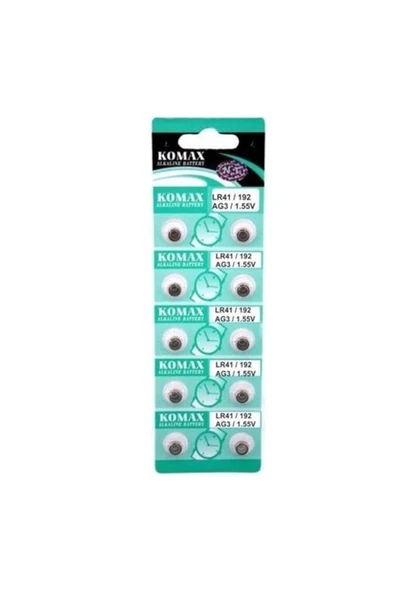 AG3 Saat Pili - Düğme Pil 10lu Paket LR41/192 1.55V ürün görseli 1