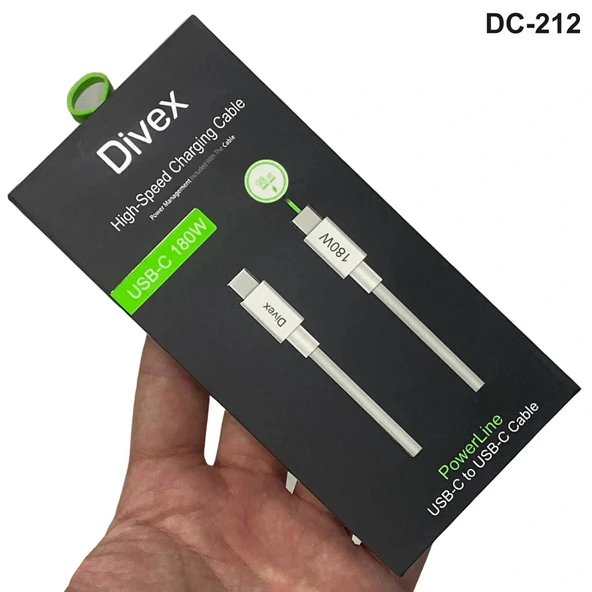 Divex Type-C ( USB-C ) 180W Hızlı Şarj Kablosu DC-212 ürün görseli 1