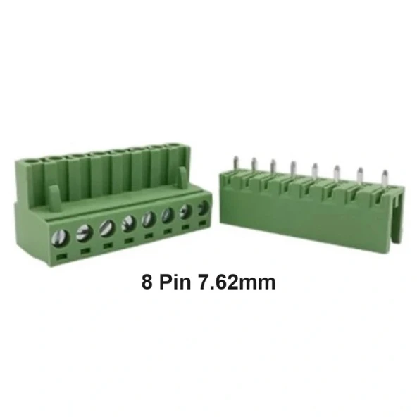 8 Pin 7.62mm Geçmeli 180C Takım Klemens ürün görseli 1