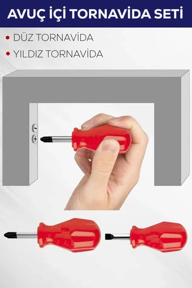 2'li uç Içi Tornida Seti Düz Yıldız ürün görseli 1
