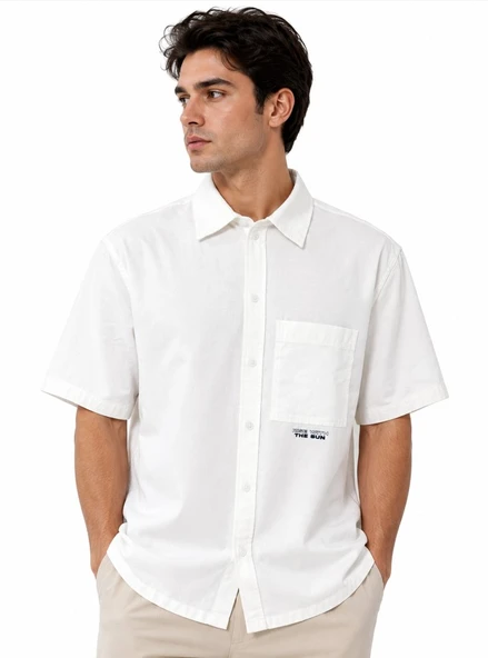 Mavi M0211991 Kısa Kol Gömlek Oversize Erkek Gömlek ürün görseli 1