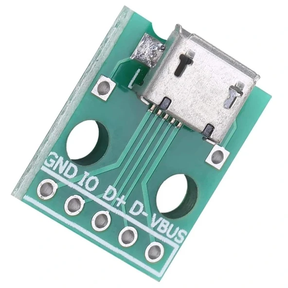 Mikro Usb Dip Dönüştürücü - Dişi - Çevirici 2.54mm ürün görseli 1