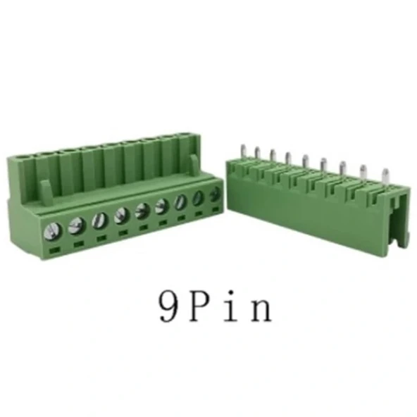 9 Pin 5.08mm Geçmeli 90C Takım Klemens ürün görseli 1
