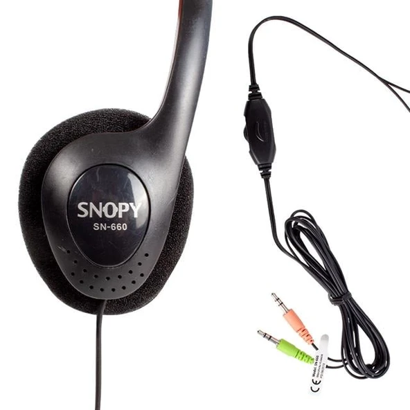 Snopy SN-660 Multimedya Mikrofonlu Kulaklık - Resim 2