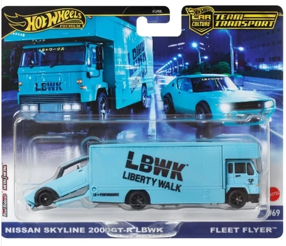 Hot Wheels Team Transport Nissan Skyline 2000 GT-R LBWK ürün görseli 1