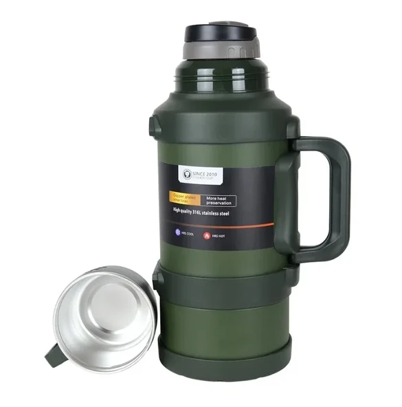 Safe Paslanmaz Çelik 3.2 Litre Termos 48 Saat Sıcak Soğuk Tutma (5250) ürün görseli 1