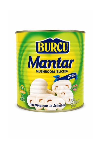 Burcu Dilim Mantar Konservesi Teneke 2600 gr ürün görseli 1
