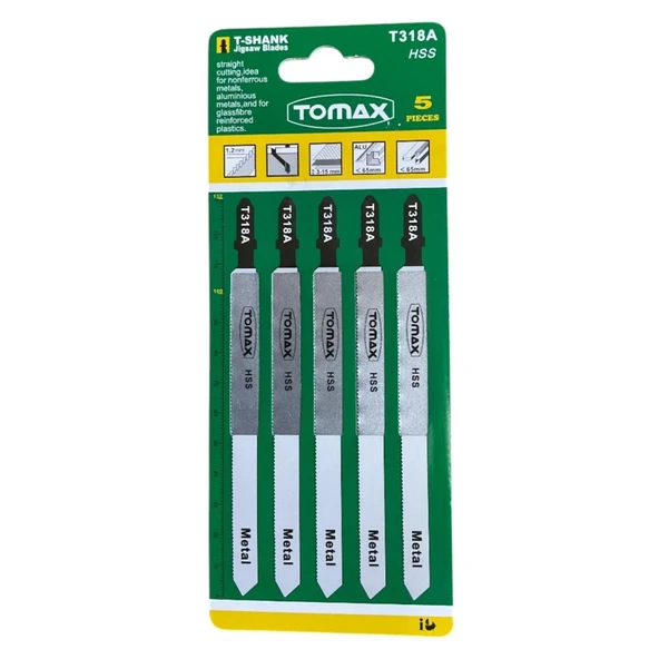 Tomax Uzun Metal Dekupaj Ağzı (T318A) - 5'li Paket ürün görseli 1