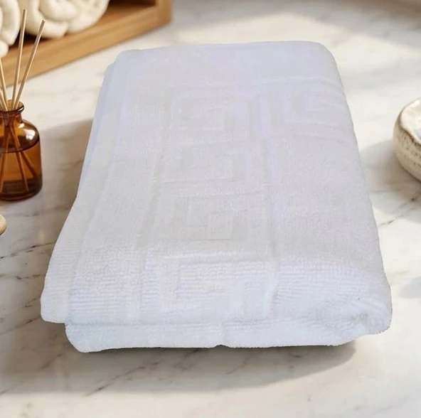 Bicomi %100 Pamuklu İkili Ayak Havlusu Seti – Duş Sonrası Ultra Emici Banyo Paspası (50x70 cm) ürün görseli 1