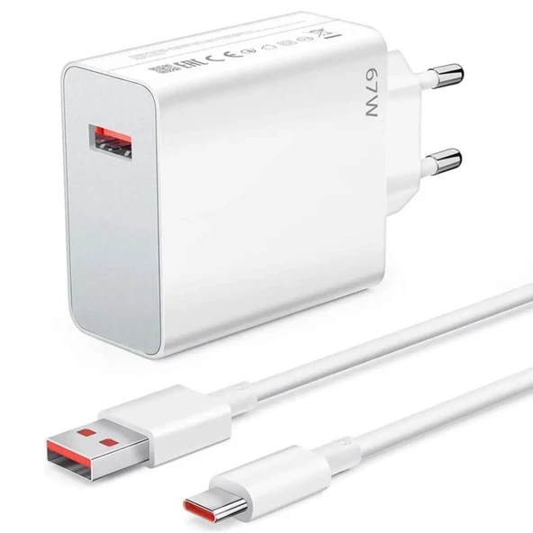 67W Hızlı Şarj Adaptörü USB to Type-C - PD Destekli, Akıllı Hızlı Şarj Başlığı, Güvenli Güç Adaptörü (5250) ürün görseli 1