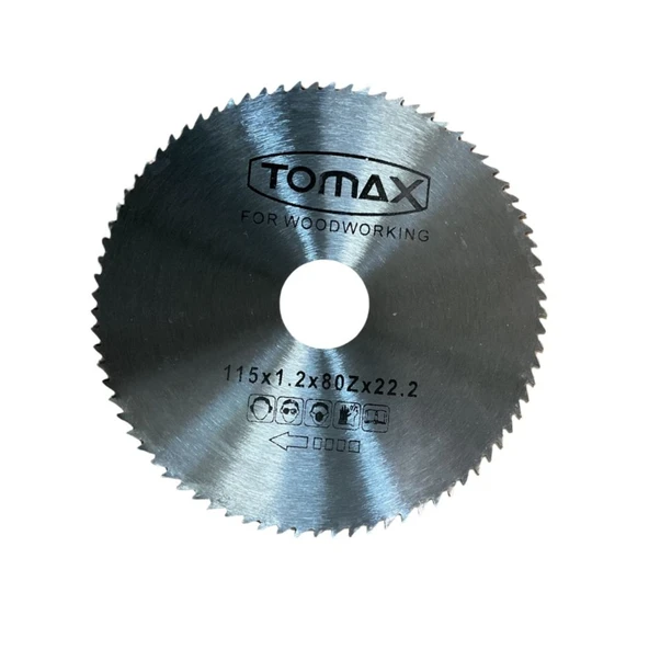 Tomax Ağaç Daire Testere Elmassız 115x1.2x22.2mm Z:80 ürün görseli 1