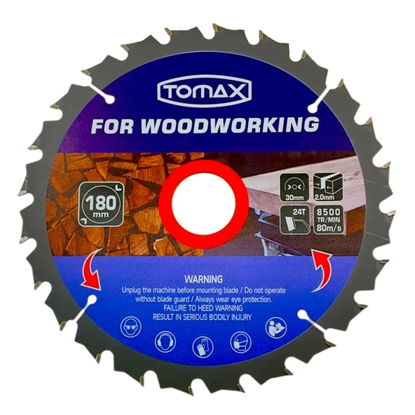 Tomax Sunta Kesme Testere 180x2.0mm Z:24 ürün görseli 1