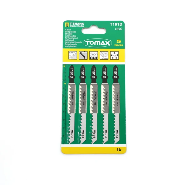 Tomax Sert Kesim Ahşap Dekupaj Ağzı (T101D) - 5'li Paket ürün görseli 1