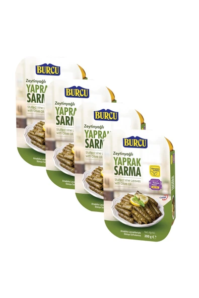 Burcu Zeytinyağlı Yaprak Sarma 200 gr x 4 Adet ürün görseli 1