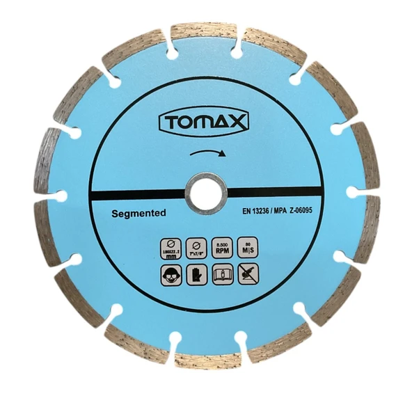 Tomax Segmentli Elmas Kesici 180x2.2x22mm ürün görseli 1