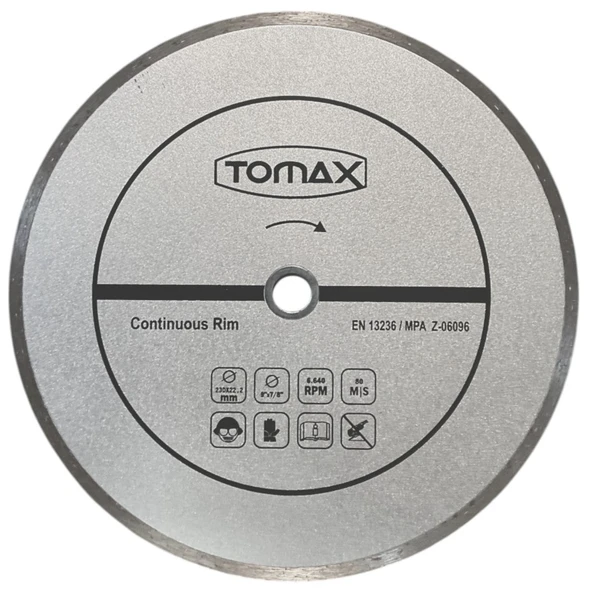 Tomax Sürekli Elmas Kesici 230x2.4x22mm ürün görseli 1