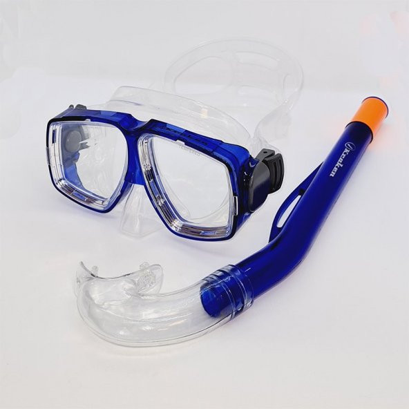 KRAKEN Maske Şnorkel Set M366/SN67 Mavi ürün görseli 1