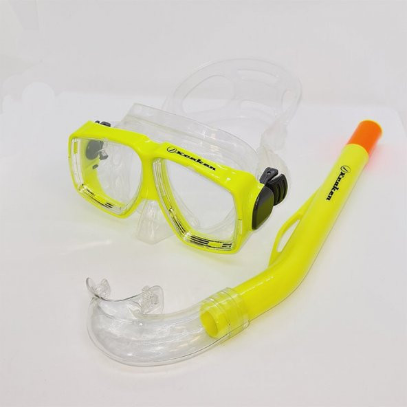 KRAKEN Maske Şnorkel Set M366/SN67 Sarı ürün görseli 1