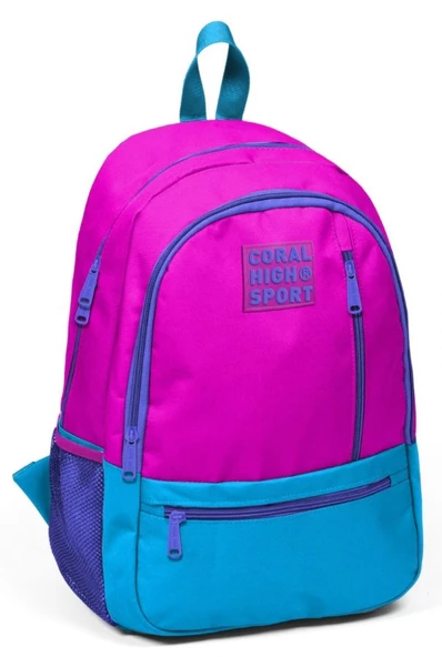 Coral High Sport Pembe-Mavi İlkokul,Ortaokul ve Günlük Sırt Çantası ürün görseli 1