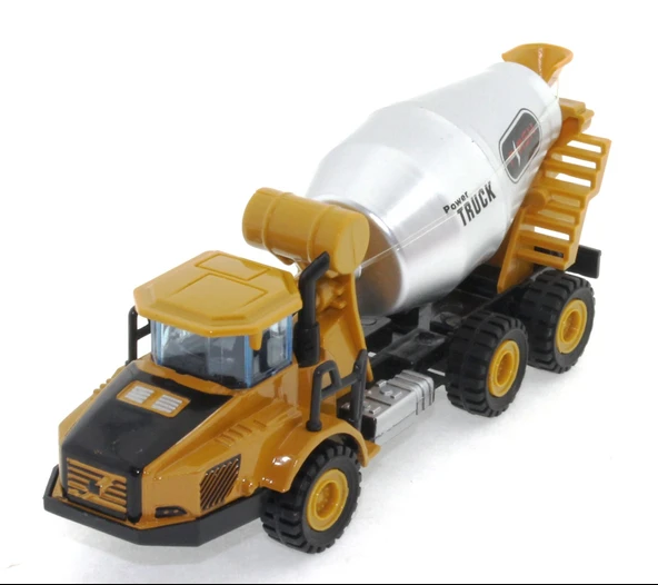 Die Cast Mini İnşaat Aracı Mikser - Resim 6