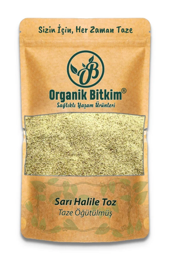 Organik Bitkim Sarı Halile Toz (Öğütülmüş) 500 gr ürün görseli 1