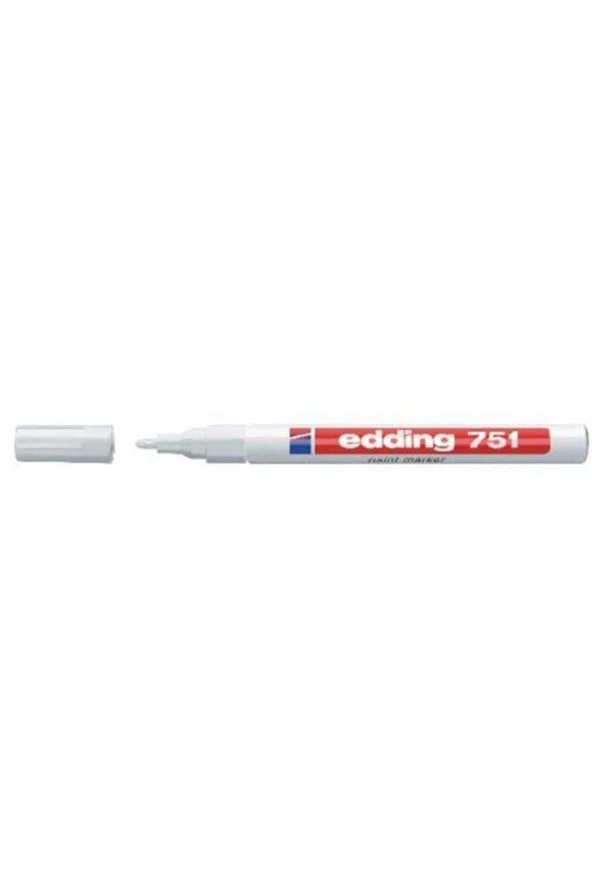 Edding Markör Boya 1-2 MM Beyaz Yuvarlak Uçlu Boya Dekor Markörü (10 Lu Paket) ürün görseli 1