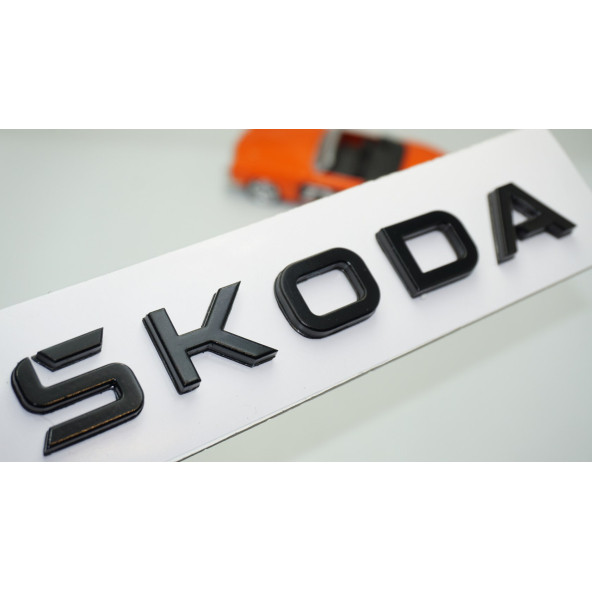 DK Tuning Yeni Nesil Bagaj Siyah ABS Yazı Logo Skoda İle Uyumlu ürün görseli 1