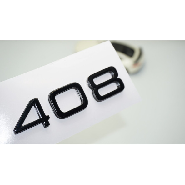DK Tuning Peugeot 408 Ön Panjur 2022+ Parlak Siyah ABS Logo Amblem ürün görseli 1