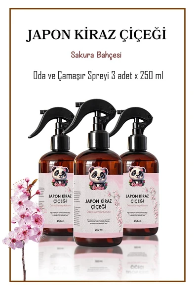 Rosie 3 adet Japon Kiraz Çiçeği Oda ve Çamaşır Spreyi 250 ml ürün görseli 1