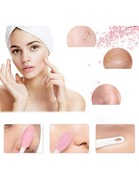 Mucit Home Çift Taraflı Dudak Fırçası Peeling Etkili Gözenek Siyah Nokta Temizleyici Akne Giderici ürün görseli 1