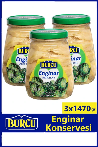 Burcu Enginar Konservesi 1470 gr x 3 Adet ürün görseli 1