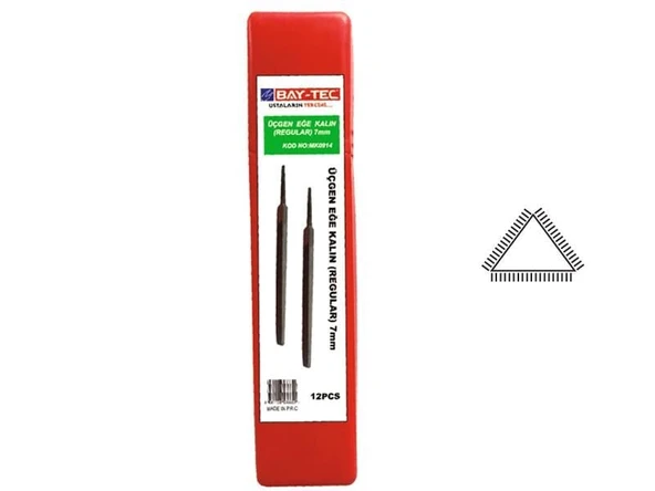 Üçgen Eğe Regular 7'' MK0914 BAYTEC - Resim 2