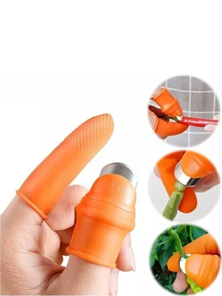 Mucit Home Silikon Parmak Soyacak Parmak Koruyuculu Tırnak Bıçak 1 Çift ürün görseli 1