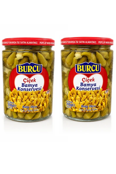 Burcu Çiçek Bamya Konservesi 550 gr x 2 Adet ürün görseli 1