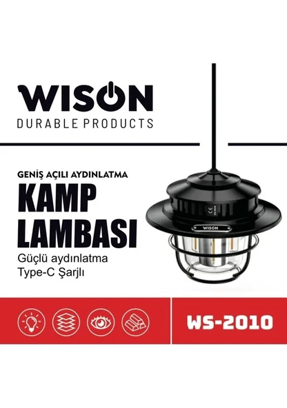 Wison WS-2010 Geniş Açılı Aydınlatma Kamp Lambası (2818) ürün görseli 1