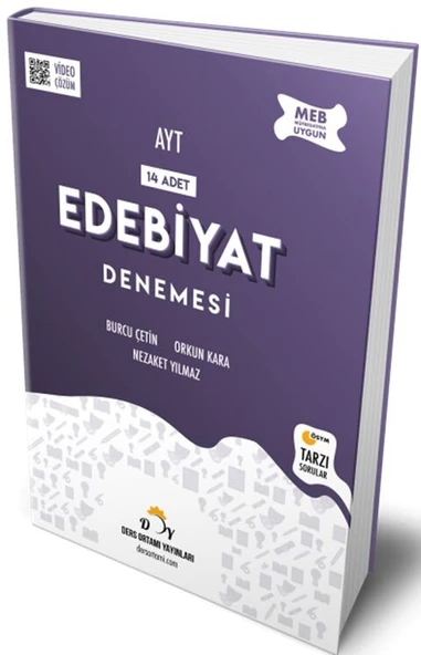 AYT Edebiyat 14 Deneme Ders Ortamı Yayınları ürün görseli 1
