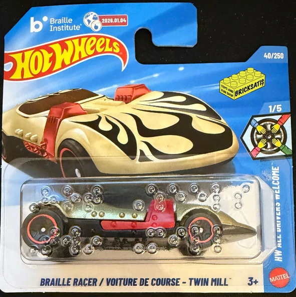Hot Wheels Tekli Arabalar Braille Racer Twin Mill JJJ11 (HW All Drivers Welcome) ürün görseli 1