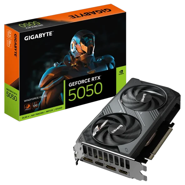GIGABYTE GeForce RTX 5050 WINDFORCE OC GV-N5050WF2OC-8GD GDDR6 8GB 128Bit ürün görseli 1