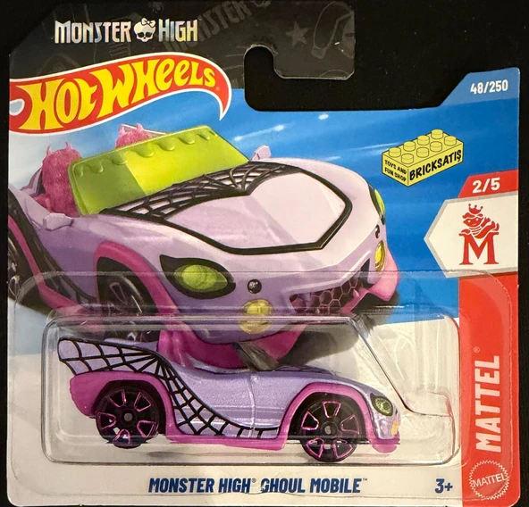 Hot Wheels Tekli Arabalar Monster High Ghoul Mobile JJJ19 (Mattel) ürün görseli 1