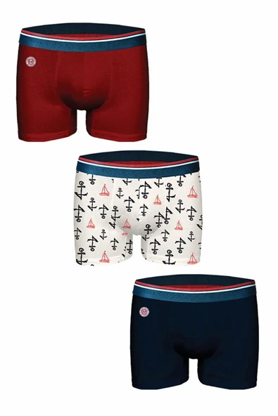 John Frank Marın Üçlü Paket Erkek Boxer JF3BM11 ürün görseli 1