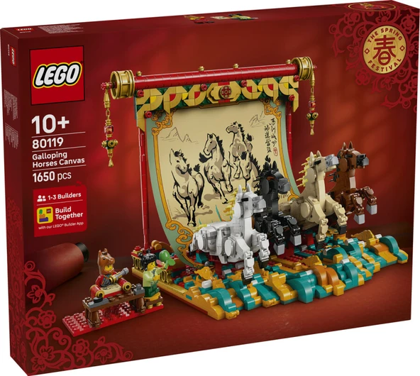 LEGO 80119 Iconic Dört Nala Koşan Atlar Tablosu ürün görseli 1