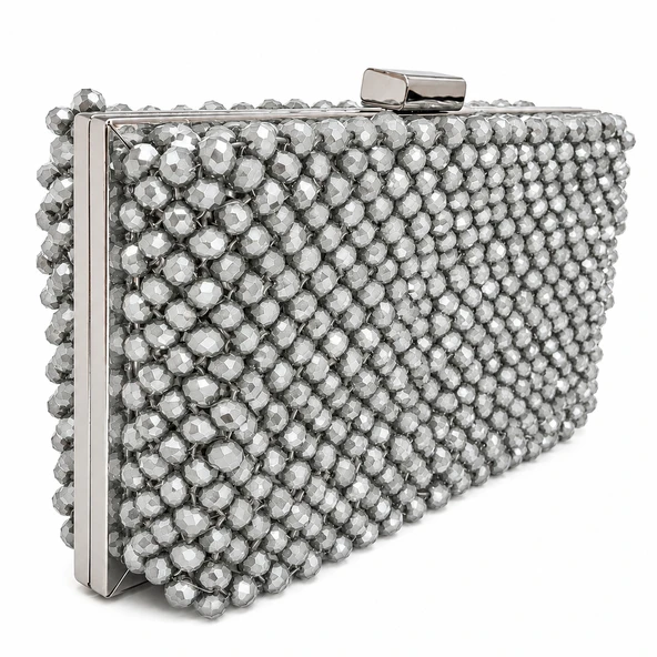 Atelier Emine Clutch Slate - Resim 3