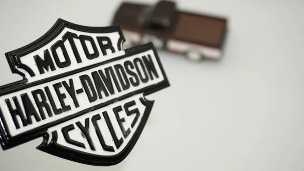 DK Tuning Motor Harley Davidson Depo Yanı Siyah Beyaz Logo 10 cm ürün görseli 1