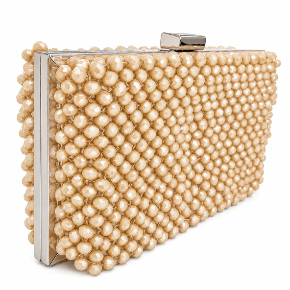 Atelier Emine Clutch Crema - Resim 3