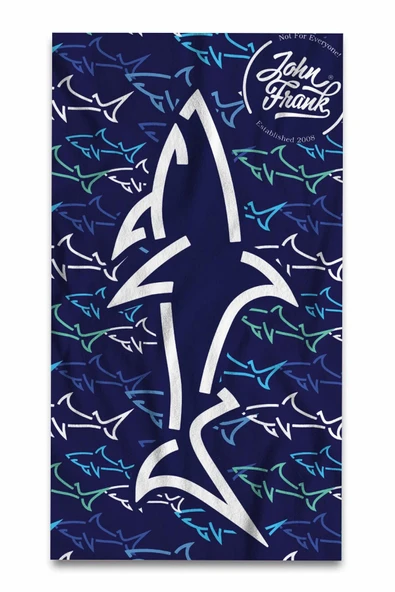 John Frank Unisex Plaj Havlusu JFSSTW30-GREAT SHARK ürün görseli 1